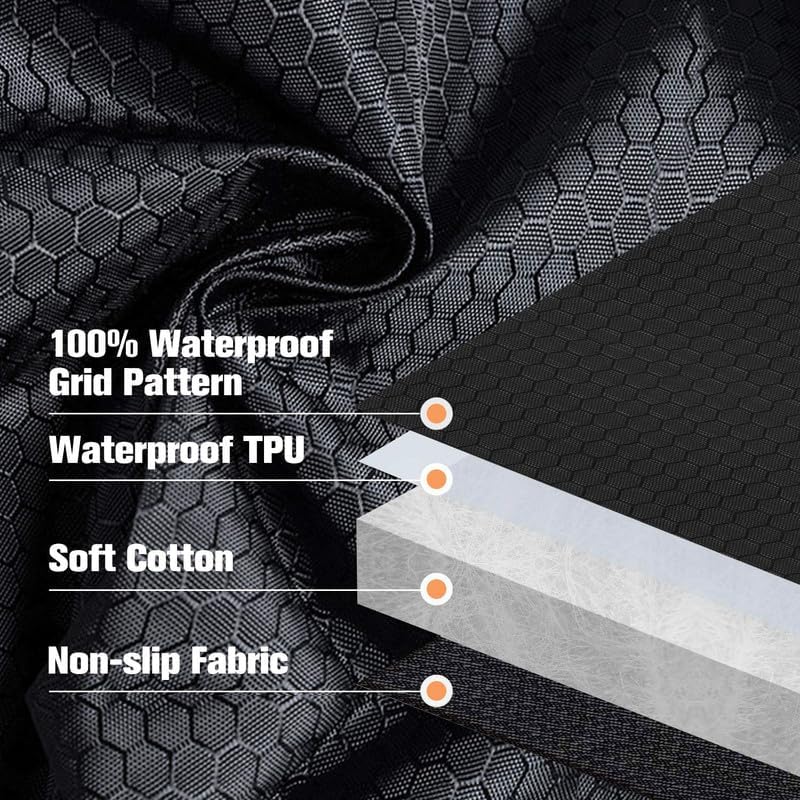 PETICON Waterproof Scratchproof Pet Bench Seat Covers for Cars, SUVs, Nonslip Durable Back Seat Cover for Dogs, 600D Oxford Fabric, Machine Washable - Image 6