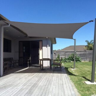 SUNNY GUARD Sun Shade Sail 6.5/8/10/12/16/20 Rectangle UV Block Sunshade for Backyard Yard Deck Patio Garden Outdoor Activities and Facility,10' x 13' Dark Grey(We Make Custom Size)